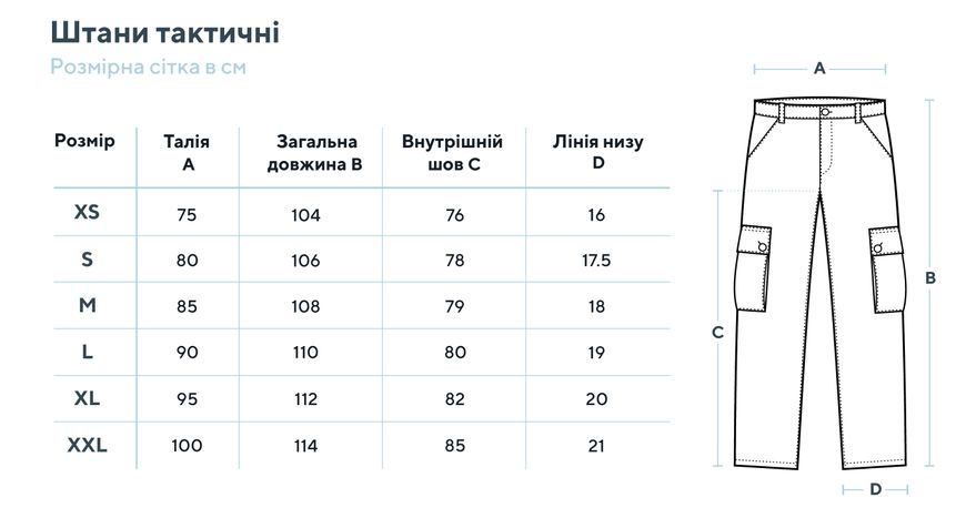 Тактичні штани SMILO cargo blue rip–stop S AN67 фото