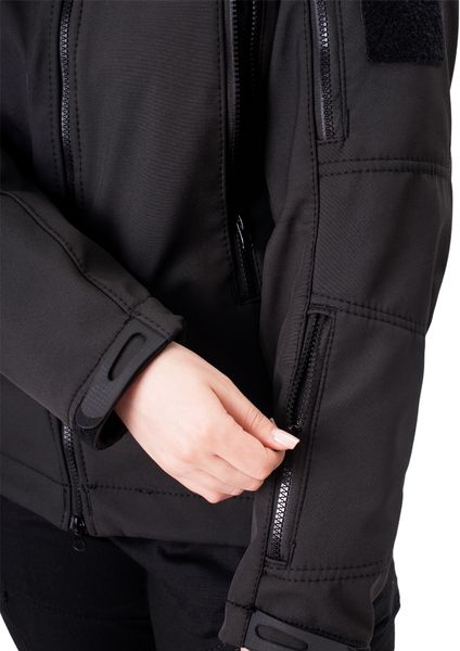 Тактическая куртка SMILO soft shell black W 1000_1 фото