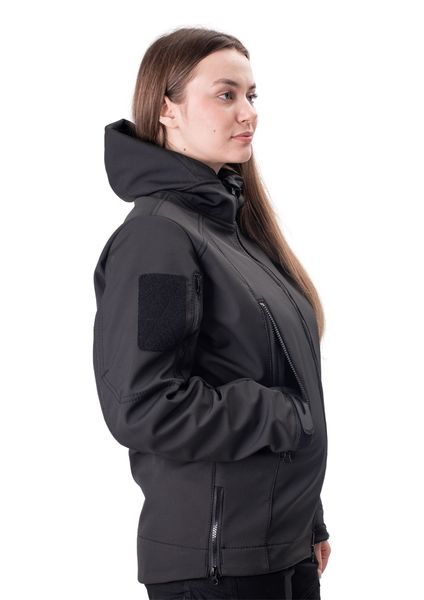 Тактическая куртка SMILO soft shell black W 1000_1 фото