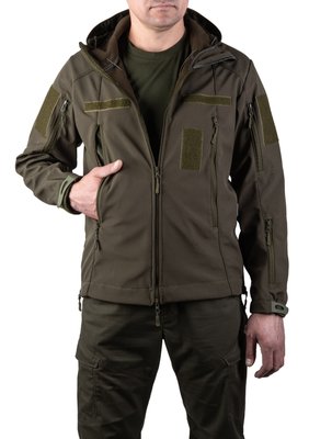 Тактическая куртка SMILO soft shell olive S 1000 фото